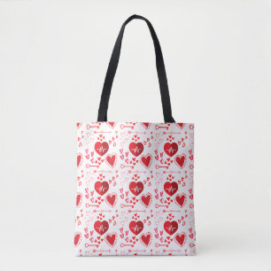 Herz und Pfeil der roten Liebe Tasche