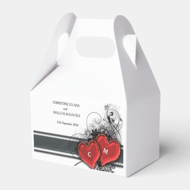 Herz und Rollen Geschenkschachtel (Vorderseite)