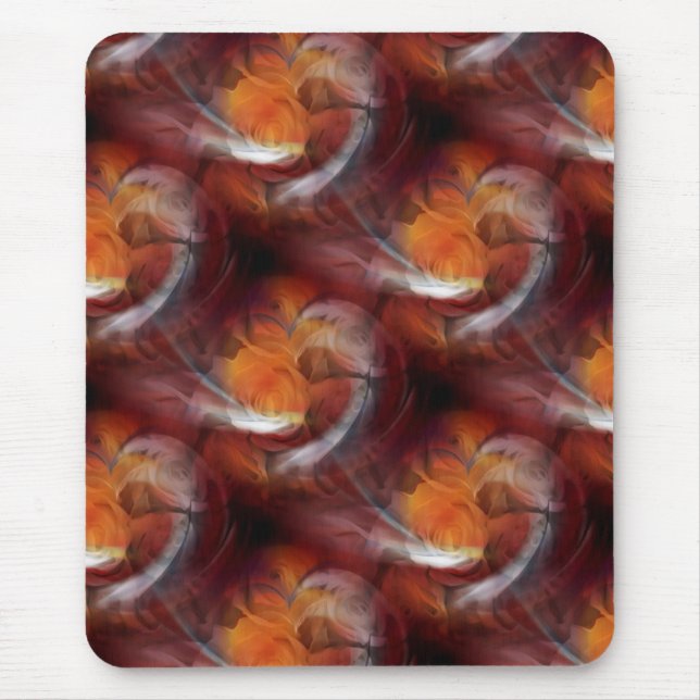 Herz und Rose Mousepad (Vorne)