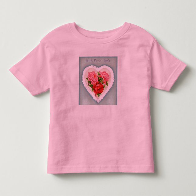 Herz und Rose Shirt (Vorderseite)