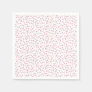 Herz und Sprinklen rosa lila Rotes Valentin Serviette