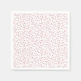 Herz und Sprinklen rosa lila Valentinin Serviette