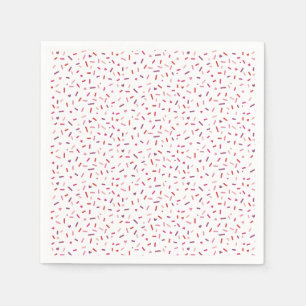 Herz und Sprinklen rosa lila Valentinin Serviette