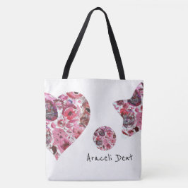 Herz-und Star-Multiprint-Tasche, groß Tasche