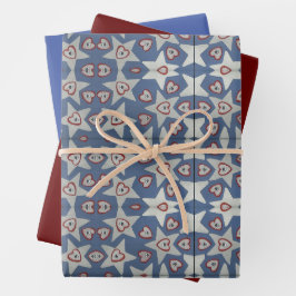 Herz und Sterne  Geschenkpapier Set