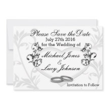 Herz- und Weinkarte Save the Date