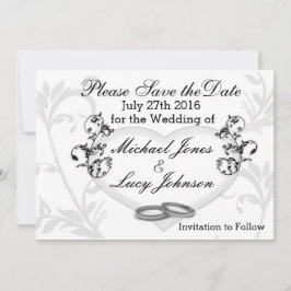 Herz- und Weinkarte Save the Date