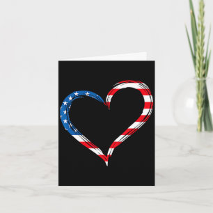 Herz usa Flagge Memorial Day patriotisch amerikani Karte