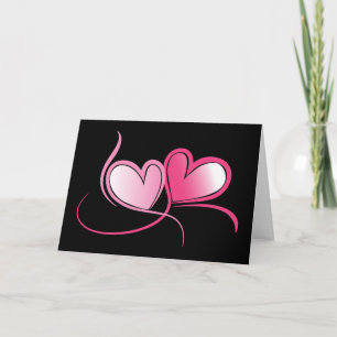Herz-Valentine-Karte Feiertagskarte
