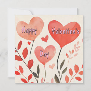 Herz Valentinstag-Karte Feiertagskarte