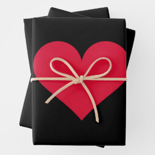 Herz Valentinstag Liebe Herz Geschenkpapier Set