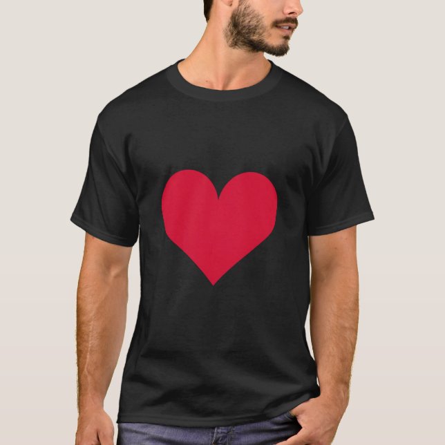 Herz Valentinstag Liebe Herz T-Shirt (Vorderseite)