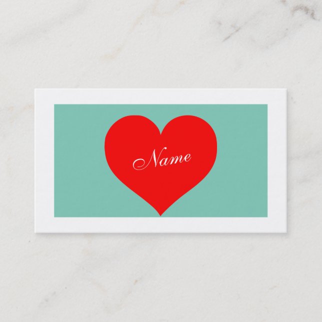 Herz Visitenkarte (Vorderseite)