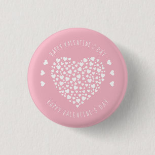 Herz voller Herz Valentinstag Button