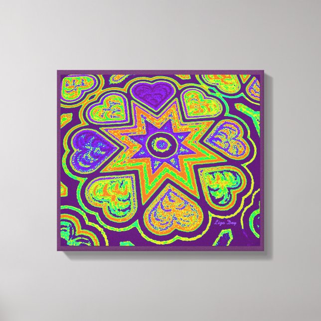 'Herz voller Liebe' Panel Print (Bright) (Printing Leinwanddruck (Vorderseite)