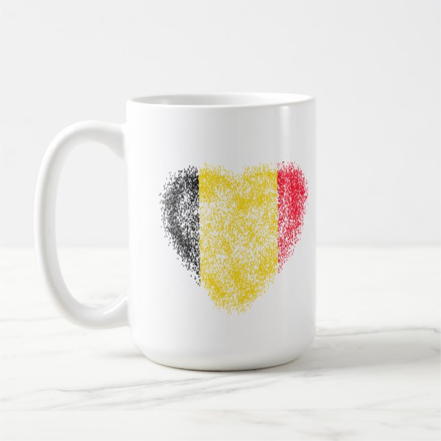 Herz von Belgien Kaffeetasse (Links)