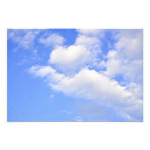 Herz von den Wolken Foto-Drucken Fotodruck