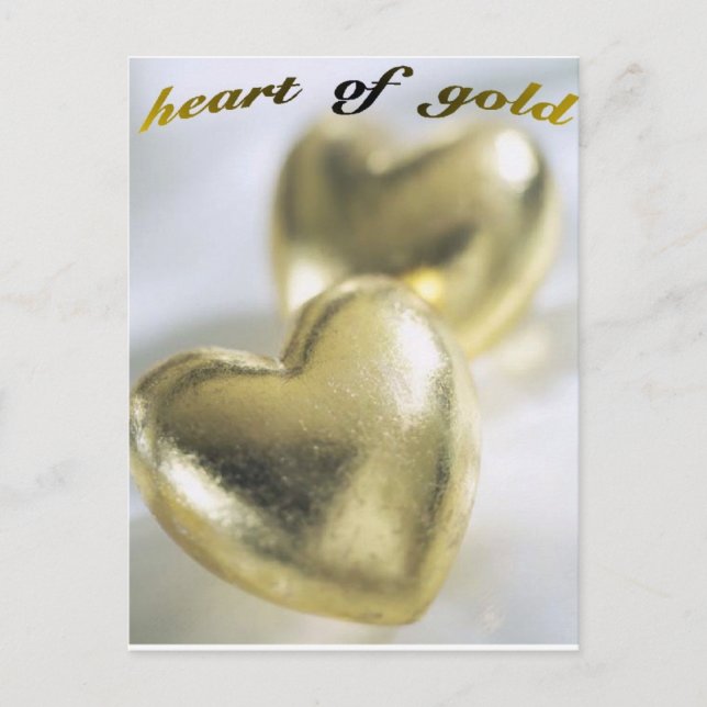 Herz-von-Gold-Postkarte Postkarte (Vorderseite)