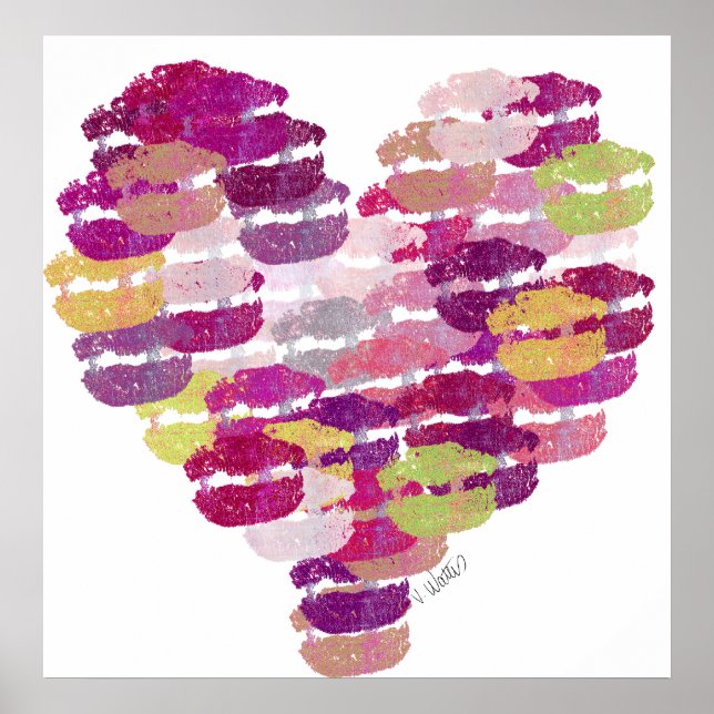 Herz von Kisses Poster (Vorne)