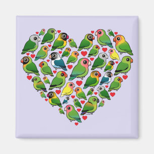 Herz von Lovebirds Magnet