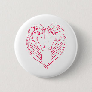 Herz von Pferden-Pferde-Herz-Herz-Kreislauf-Katze Button