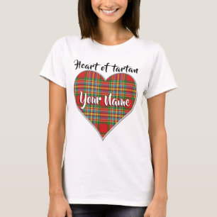 Herz von Tartan Clan Chattan Kariert T-Shirt
