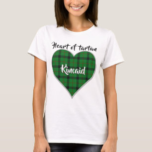 Herz von Tartan Clan Kincaid Kariert T-Shirt