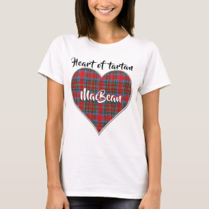 Herz von Tartan Clan MacBean MacBain Kariert T-Shirt