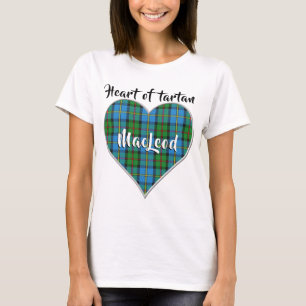 Herz von Tartan Clan MacLeod von Harris Kariert T-Shirt