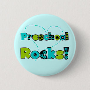 Herz-Vorschule schaukelt T-Shirts und Geschenke Button