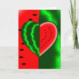(Herz-) Wassermelone I Karte