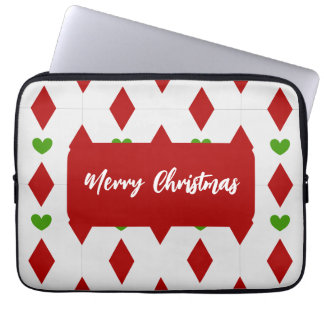 Herz Weihnachten Laptop-Hülle Festliche Laptop-Hül Laptopschutzhülle