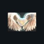 *~* Herz Weißer Engel Wings AP78 Opal Leinwanddruck<br><div class="desc">(Suchen Sie Code AP78 für ähnliche Elemente. Fühlen Sie sich frei, um auf andere Zazzle Produkte ) schöne STRETCHED LEINWAND Art Print - 30 x 20 Energetisch Enhanced Energy Imbued Energy Charged Himmlisch / Heaven Opal Kristallherz geformt mit Feather Angel / Angelic Flügel. * Vibe up your ZUHAUSE or BUSINESS...</div>