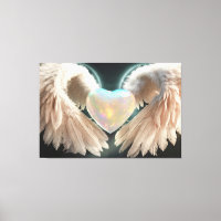 *~* Herz Weißer Engel Wings AP78 Opal