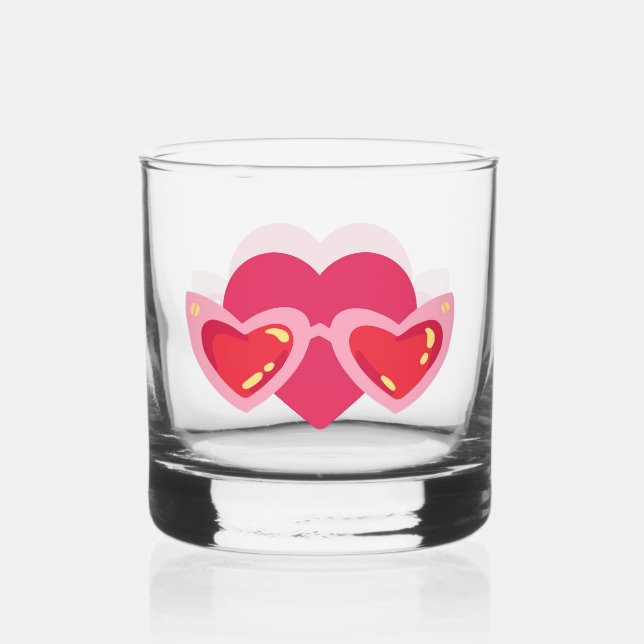 Herz Whiskyglas (Vorderseite)