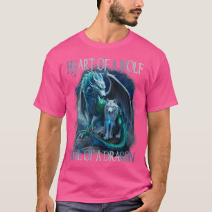 Herz Wolf Soul eines Drachen Coolen Drachen Wolf W T-Shirt