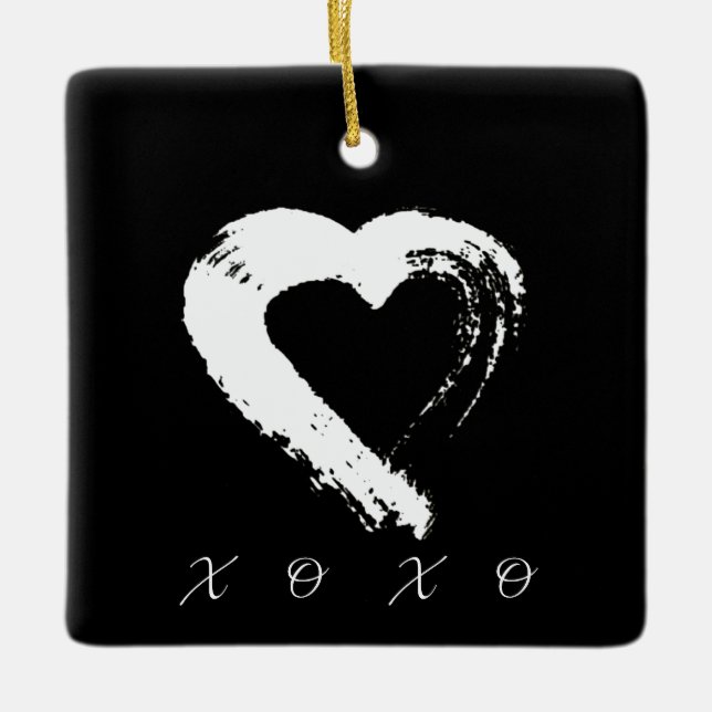 Herz XOXO Ornament (Vorderseite)