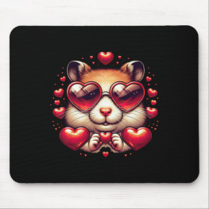 Herz Zeichen Hand Hamster Kinder Männer Frauen Ham Mousepad