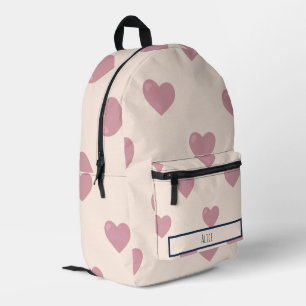 Herz Zeichne ich Individuelle Name Bedruckter Rucksack