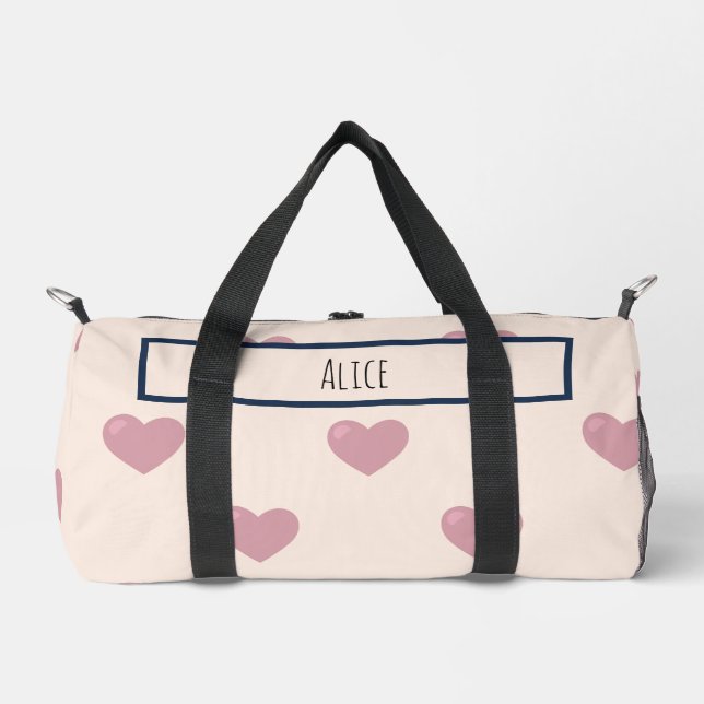 Herz Zeichne ich Individuelle Name Duffle Bag (Vorderseite)