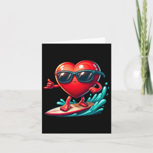 Herz zeigt Surfferkenntnisse Valentinstag Valent Karte