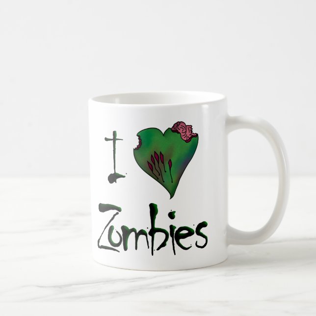 Herz-Zombies - Tasse (Rechts)