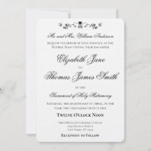 Herzakzent Elegante Hochzeitseinladung