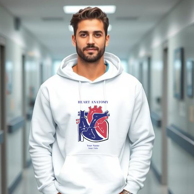 Herzanatomie Hoodie (Heart Anatomy Personalized Hoodie)