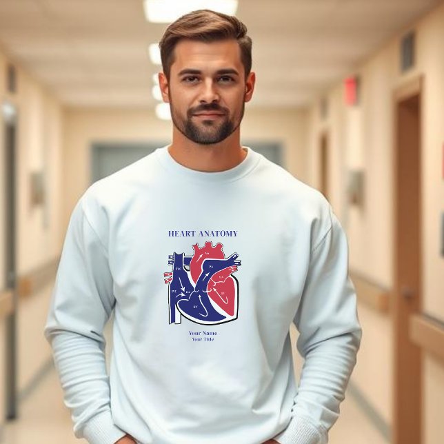 Herzanatomie Sweatshirt (Heart Anatomy Personalized Sweatshirt)