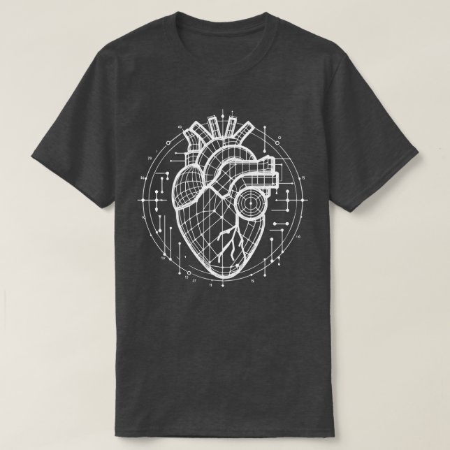 Herzanatomie T-Shirt (Design vorne)