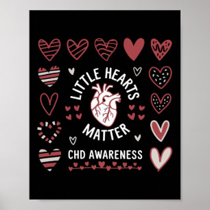 Herzanatomie Valentine Chd Bewusstsein Kleines Her Poster