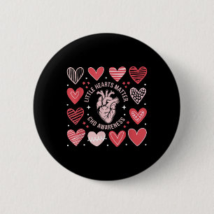 Herzanatomie Valentine Little Heart Chd Button