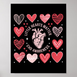 Herzanatomie Valentine Little Heart Chd Poster