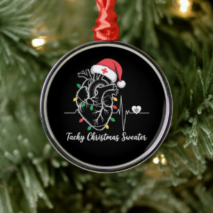 Herzanatomie Weihnachten Krankenschwester Herz Tac Ornament Aus Metall